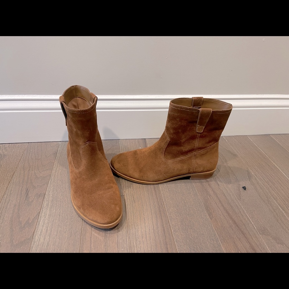 EUC Suede Bootie